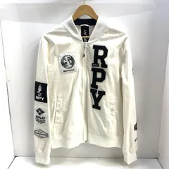 【中古】REPLAY RPYジップアップジャケット サイズXL ホワイト リプレイ[92]のサムネイル