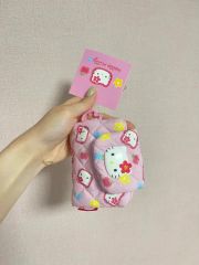 ハローキティ 牛革製 本革名刺入れ ホワイト サンリオ 【新品•未使用品