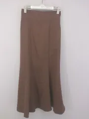 ◇ OLIVE des OLIVE オリーブ デ オリーブー ウエストゴム ロング マーメイド スカート サイズF テラコッタ レディース E  【1303240011102】