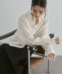 ScoLar（スカラー）162616：アップリケ付きメッシュレースシアー