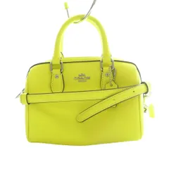 コーチ COACH ミニ ローアン クロスボディ 2WAYバッグ ハンド ショルダー レザー 黄色 イエロー CH157 /SS ■OS