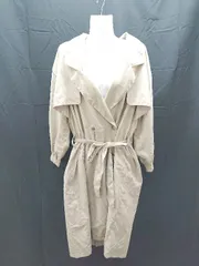 ◇ kutir シンプル 無地 ボリューム袖 春夏 長袖 トレンチ コート ジャケット Sサイズ ベージュ ブラウン レディース E  【1303270003276】のサムネイル