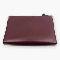 【美品・稀少エラー】カルティエ クラッチバッグ マストライン ボルドー レザー