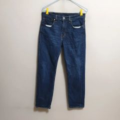 Levi's ストレートデニム ダークブルー Levi's ダークブルー ストレートデニム 32インチ - メルカリ
