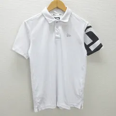 g■ニューエラ/NEW ERA 半袖ドライポロシャツ/スポーツウェア【S】白/men's/9【中古】■のサムネイル