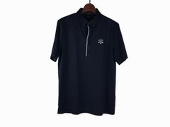 極美品 00s NIKE GOLF モックシャツ 旧ロゴ ブラック 半袖 メンズ