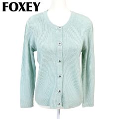 FOXEY 42 カシミヤカーディガン ソフィブルー - メルカリ
