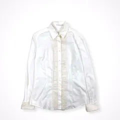ERMANNO SCERVINO / コットンシルク フリル切替シャツ 参考定価：160,000程度 SIZE:44のサムネイル