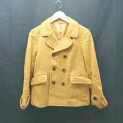 ◇ le.coeur blanc フロントボタン ポケット 無地 ウール 長袖 コート サイズ38 マスタード レディース E  【1303290019677】のサムネイル