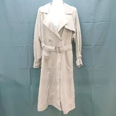 ■ NICE CLAUP ナイスクラップ 大人カワイイ 上品 長袖 トレンチコート サイズ表記なし ブラウン レディース E  【1303290017598】のサムネイル