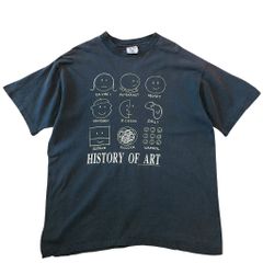 90sビンテージUSA製History Of Artフェード黒アートTシャツ古着 90sビンテージUSA製History Of Artフェード黒アートTシャツ古着 | Mercari