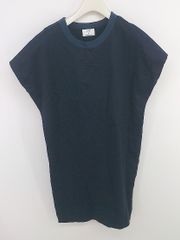 ◇ CONVERSE コンバース サイドジップ 半袖 ミニ ワンピース ネイビー レディース P 【1303310009671】