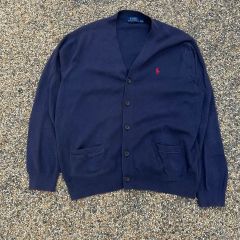 美品 Polo Ralph Lauren BLACK カーディガン XXL - メルカリ