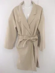 ◇ ◎ JUNOAH ジュノア 長袖 ロング コート サイズXL ベージュ レディース E  【1304050007323】のサムネイル