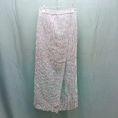 ◇ Kasane カスタネ チェック サイドジップ ロング タイト スカート サイズF ブラック レディース E  【1304050020346】のサムネイル