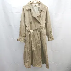 ◇ mystic ミスティック シンプル ロング丈 通勤 大人 長袖 トレンチ コート サイズ1 ベージュ レディース E  【1304050025969】のサムネイル