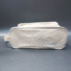 ◇ Frantia フランティア 刺繡ロゴ ジップアップ シンプル コンパクト シューズボックス ブラウン系 レディース E 【1304050036330】