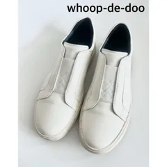 whoop-de-doo  フープディドゥ メンズ　フロントゴアスリッポンスニーカー　23230535　定価18,920円　羊革　シープレザー　44　アイボリー　カジュアル　送料込み   6467006のサムネイル