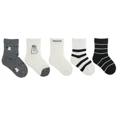 【人気商品】春 夏 女の子 男の子 柔らかい 秋 6カ月から8歳綿 キッズソックス 5足セット 冬 靴下 赤ちゃん