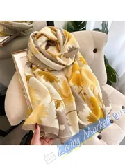 アクセサリー レディース スカーフ 女性用スカーフ、多用途ロングショール、薄手の春夏ガーゼスカーフ、秋冬新作大きな花柄スカーフ エレガント CWJ518Q256