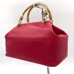 ROPEロペハンドバッグレザーレッド赤ゴールド金具のサムネイル