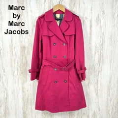Marc by Marc Jacobs マークバイマークジェイコブス ストライプ トレンチコート ピンクのサムネイル