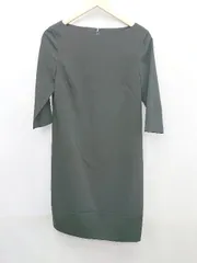 ◇ 4℃ きれいめ 上品 シンプル 七分袖 ロング ワンピース サイズ M ブラック レディース P  【1304120000230】のサムネイル