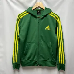 正規品/95 adidas 3本線 緑黄色 WHO ジップアップ トラックジャージ (ヨーロッパ)