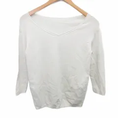 デプレ DES PRES トゥモローランド カットソー Tシャツ Vネック ストレッチ生地 白 ホワイト S ■TC