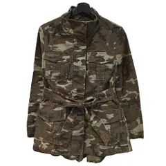 グレースコンチネンタル GRACE CONTINENTAL 16AW ジャケット ミリタリー 迷彩 カモフラ バックフレアー コットン 38 緑 グリーン ■TCのサムネイル