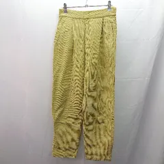 ◇ SELECT MOCA コーデュロイ カジュアル タック サイドジップ テーパードパンツ サイズM イエロー系 レディース E  【1304120030145】のサムネイル