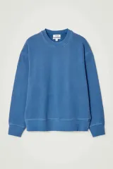中古 COS リラックスド ウォッシュド コットン スウェットシャツ ブルー メンズ M サイズのサムネイル