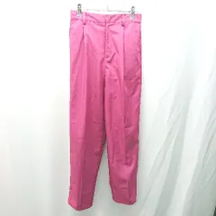 ◇ bohmal タック ウエストゴム カジュアル ベーシック シンプル テーパードパンツ サイズM ピンク レディース E  【1304120033665】のサムネイル