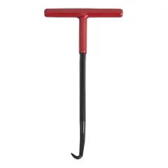 モーターサイクル用T型スプリングフック マフラースプリング バネ棒外し T字型ハンドル 万能耐久性ステンレス製 バイク部品 強化ハンドル設計（赤）