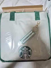 スターバックス アイボリー トートバッグ + キーホルダー