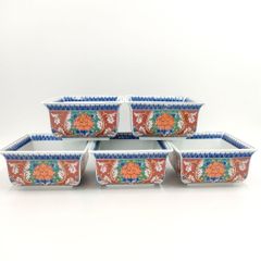新品 龍峰窯 金彩菊角小鉢揃 角鉢 5客セット 古伊万里 - メルカリ
