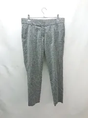 ◇ Demi-Luxe BEAMS デミルクス ビームス ハイウエスト ストライプ柄 パンツ サイズ38 チャコールグレー レディース E  【1304210011825】