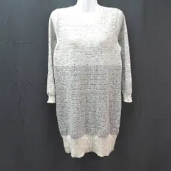 ◇ BEAMS LIGHTS ビームス ライツ クルーネック きれいめ 長袖 ミニ ワンピース サイズ38 グレー系 レディース E  【1304210017469】のサムネイル