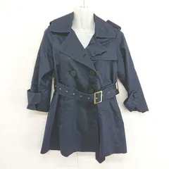 ◇ ◎ Ray BEAMS レイ ビームス 長袖 ショート トレンチコート ネイビー レディース E  【1304260007991】のサムネイル