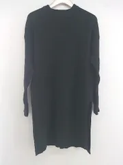 ◇ AZUL BY MOUSSY アズールバイマウジー リブニット 長袖 ミニ チュニック ワンピース サイズS ブラック レディース E  【1304260011400】のサムネイル