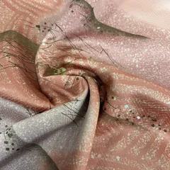 付下げ 金彩 流水 上品な染め 紋無し 正絹 着物 MA-7923