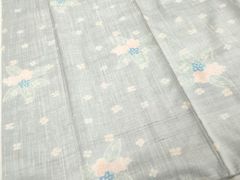 未使用 蜘蛛絞りの半幅帯 水色 綿 麻 - メルカリ
