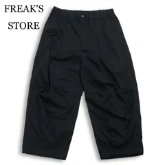 FREAK'S STORE フリークスストア 通年★ Cargo Pant タック ワイド イージー パンツ Sz.L メンズ 黒のサムネイル
