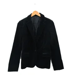 オフオン ofuon ミッシェルクラン MICHEL KLEIN テーラードジャケット ブレザー コットン シンプル 38 ブラック 黒 /KT12