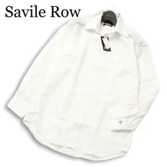 【新品 未使用】 Savile Row サビルロウ 通年★ 長袖 シャツ ワイシャツ Sz.40-82 メンズ 白のサムネイル