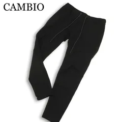 CAMBIO カンビオ 通年★ イージー ストレッチ スキニー  パンツ Sz.M メンズ 黒のサムネイル