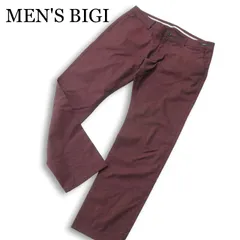 MEN'S BIGI メンズビギ 通年★ ストレッチ テーパード ヘリンボーン パンツ 日本製 Sz.LL メンズのサムネイル