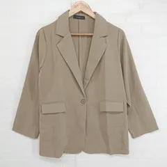 ◇ Doula Doula ドゥーラドゥーラ 1B 長袖 テーラード ジャケット ベージュ系 レディース E  【1304260023564】のサムネイル
