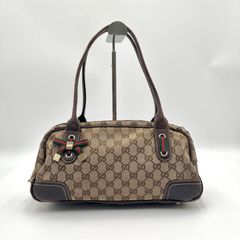 GUCCI トートバッグ GGキャンバス リボン シェリーライン プリンシー