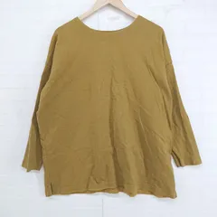 ◇ antiqua tree caf アンティカ ツリーカフェ 長袖 Tシャツ カットソー サイズXL カーキ メンズ P  【1305060000380】のサムネイル